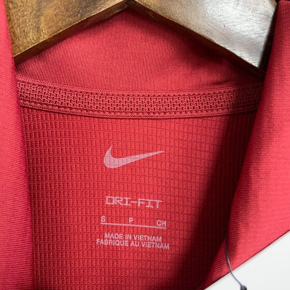 Nike Men's S Red Dri-Fit Golf Polo Shirt Moisture-Wicking Lightweight N0626 - Picture 4 of 9